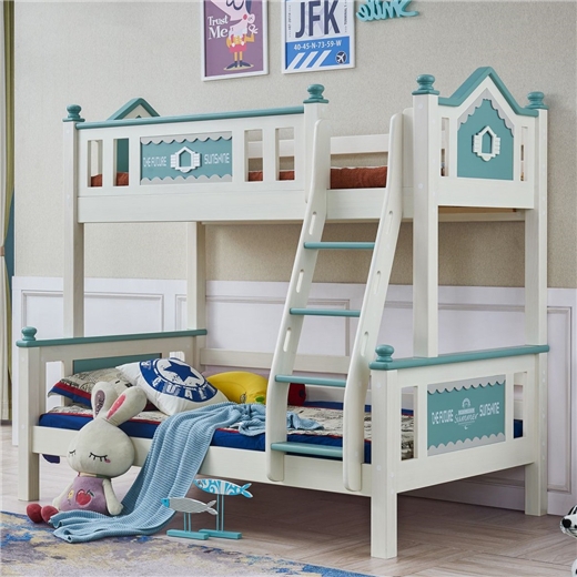 【爱利松】儿童床男孩美式简约子母床青少年1.5米儿童房家具上下床
